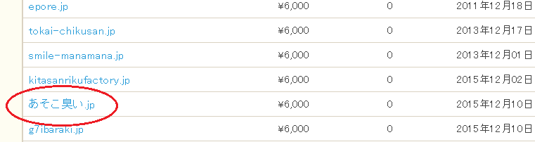 びっくりのドメイン名　あそこ臭い,jp